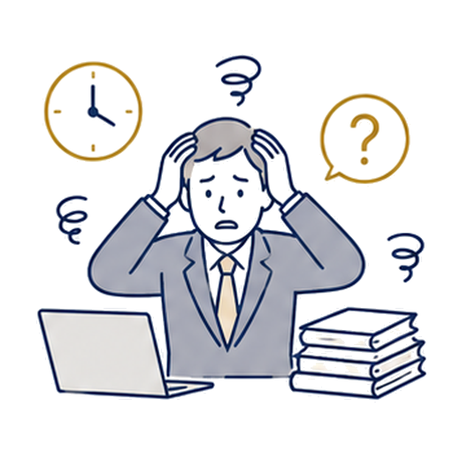 相談の不安のお悩みのイラスト