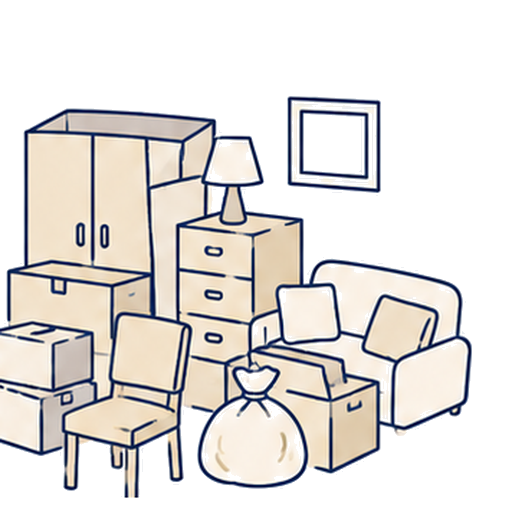 残置物のお悩みのイラスト
